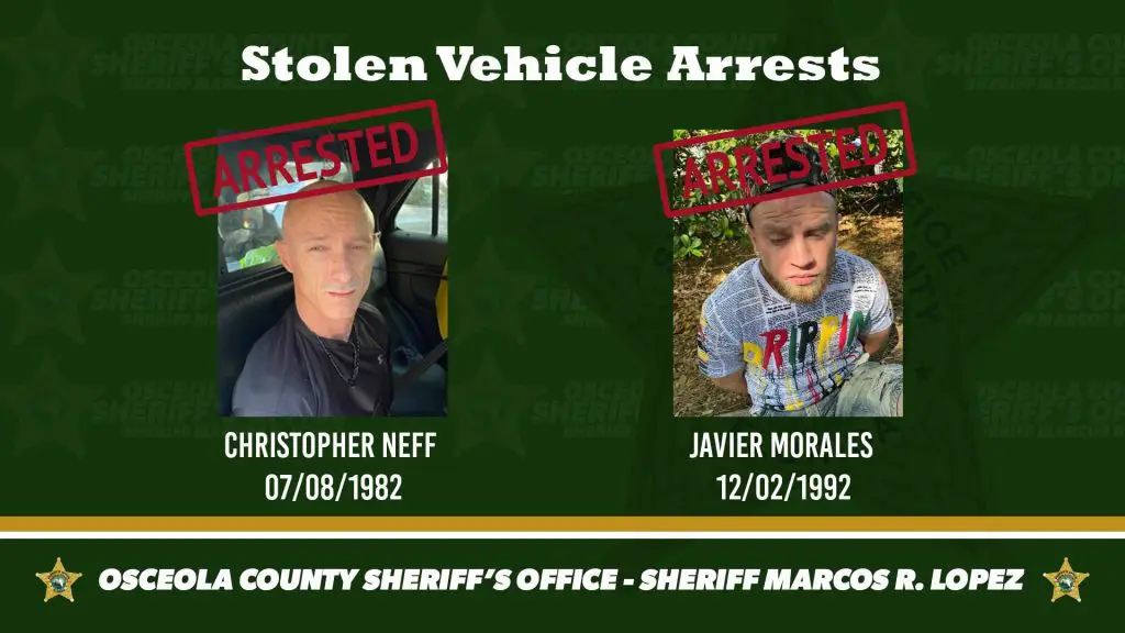 Stolen Vehicle arrests