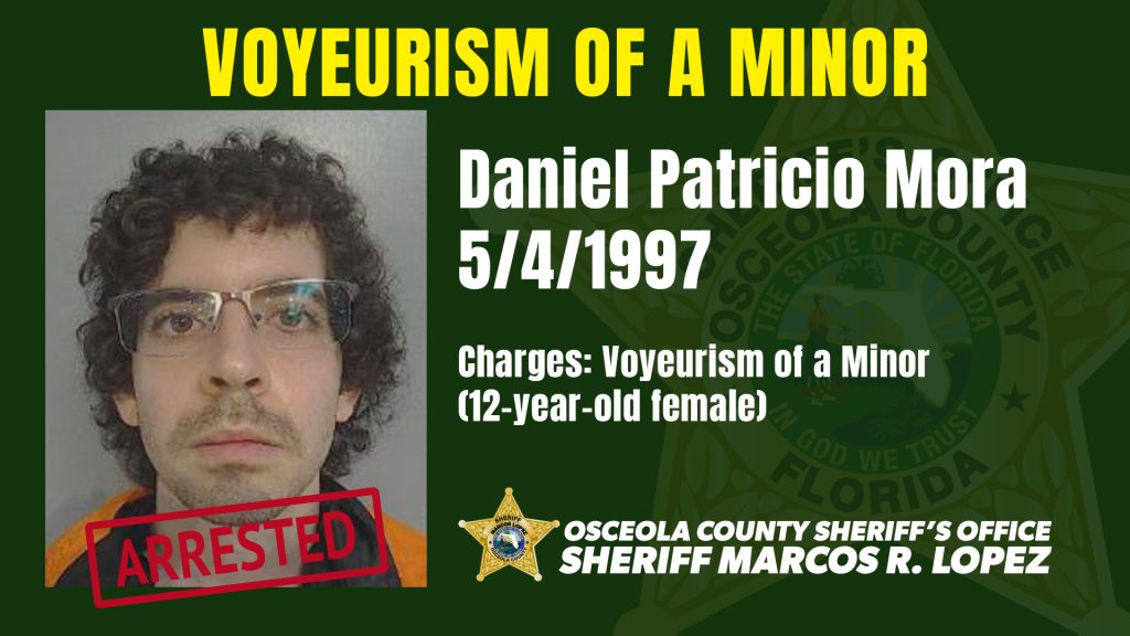 Daniel Patricio Mora - Arrested for Voyeurism of a minor